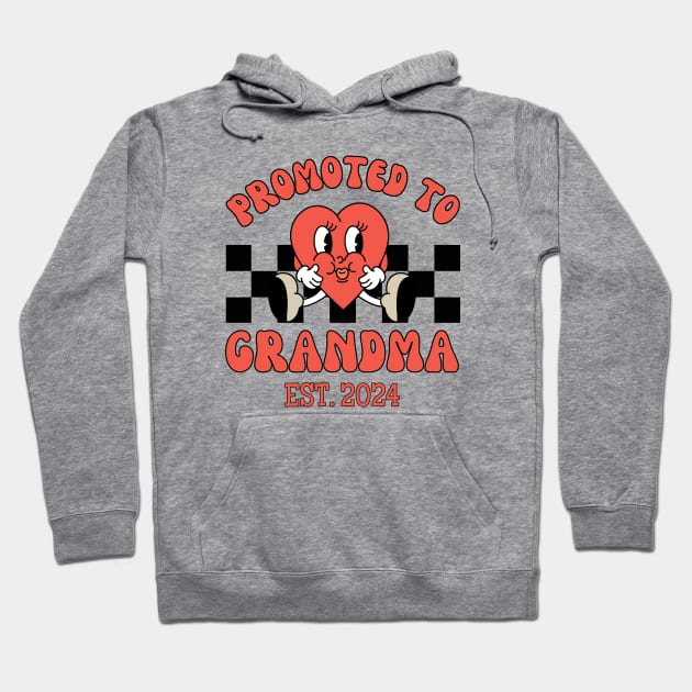 Grandma Est 2024, New Grandmother, Grandma Reveal Hoodie by WaBastian